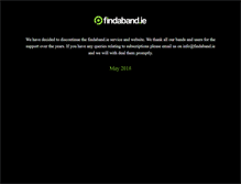 Tablet Screenshot of findaband.ie